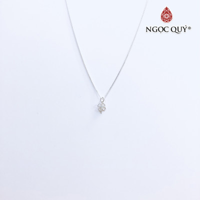 Dây chuyền bạc mặt cỏ 4 lá - Ngọc Quý Gemstones