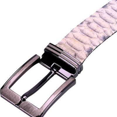 Thắt Lưng Nam Da Trăn VIP Bản Lớn Đầu Kim Huy Hoàng HT4336 - Da Nguyên Thủy