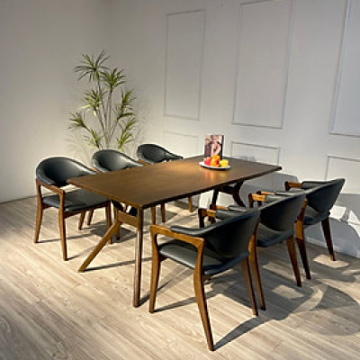 Bộ Bàn Ăn Lifumi- Rudy 1m8 6 ghế