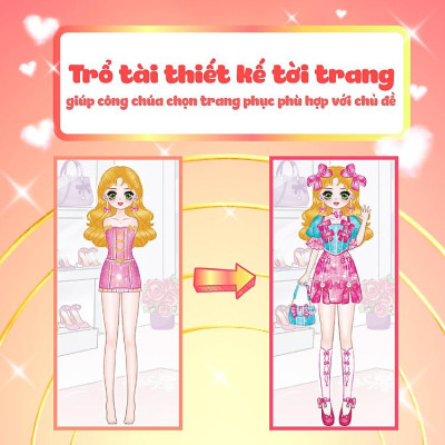 Sách thời trang Công chúa - Sách bóc dán sticker cho bé gái