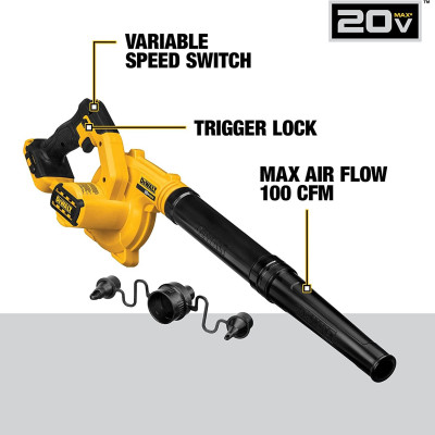 MÁY THỔI HƠI CẦM TAY 18V DEWALT DCE100N-KR - HÀNG CHÍNH HÃNG