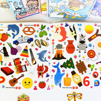 Sách - Bộ Sưu Tập 200 Stickers Phát triển trí thông minh, sáng tạo (Dành cho bé từ 2-8 tuổi) - ndbooks