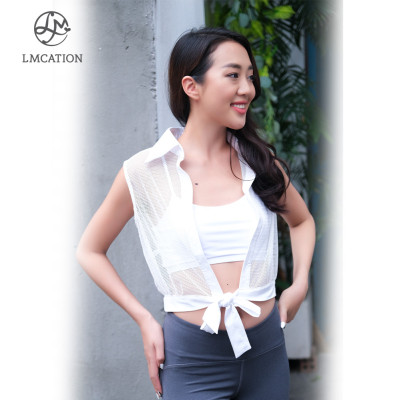 Bộ đôi áo lưới và áo ngực đa năng LMcation Elisa Bella - Màu trắng