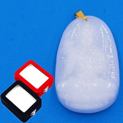 Mặt phật Đại Thế Chí Bồ Tát trắng 5cm kèm hộp nhung