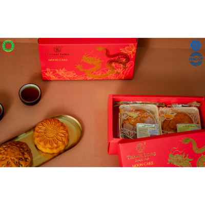 Hộp Bánh Trung Thu 2 bánh 1 trứng 150g - COMBO SUPER A3 - Thành Long (300g) - VIỆT NAM