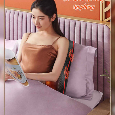 Đệm massage toàn thân 8D đa vị trí phiên bản 618-1 có hồng ngoại 3 cấp độ, mát xa rung tùy chỉnh, 5 chế độ xoa bóp đảo chiều, xoa bóp lưng, vai, gáy đa điểm, hàng chính hãng