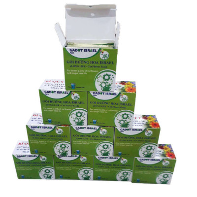 Nước cắm hoa lâu tàn (Set 100 gói) dạng bột nhập khẩu Israel Food For CUT Flowers mỗi gói tạo ra 0.5L dung dịch xử lý hoa cắm bình
