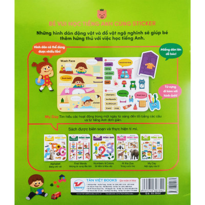 Một ngày của tớ - Bé vui học tiếng anh  cùng Sticker