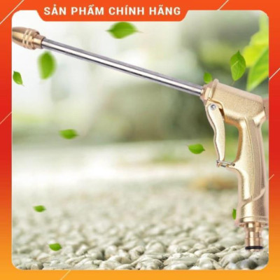 Bộ dây vòi xịt nước ️ , tăng áp 3 lần, loại 3m, 5m 206701-3 đầu đồng,cút nối nhựa vàng+ đai