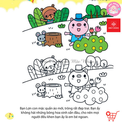 Sách Bé Tập Tô Màu - Từ Cơ Bản Đến Nâng Cao - Đinh Tị Books (Nhiều chủ đề)