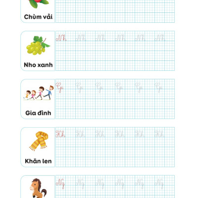Vở Luyện Viết Hạ Cỡ Chữ Chữ Ô Li Nhỏ - Quyển 1: Chữ Hoa (MEGA)