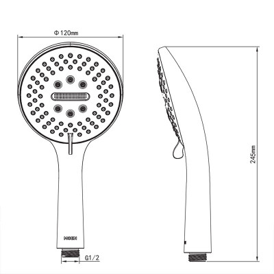 Vòi sen tăng áp 3 chức năng Moen - HH3009