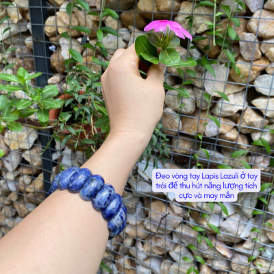 Vòng tay đá lapis lazuli 25ly tuyệt tác phong thủy cho tâm an, trí sáng