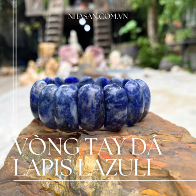 Vòng tay đá lapis lazuli 25ly tuyệt tác phong thủy cho tâm an, trí sáng