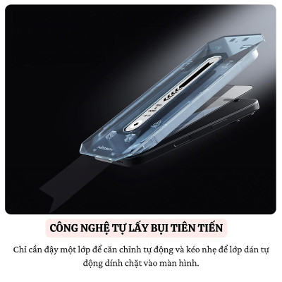 Cường lực Full viền kèm khung cho iPhone 16 Pro Max / 16 Pro hiệu Nillkin CP+ PRO Phủ Nano, vát cạnh 2.5D, lớp Olephobic - Hàng chính hãng