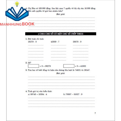 Sách - Vở Bài Tập Nâng Cao Toán 4 - Tập 2 (Bám Sát Sgk Kết Nối Tri Thức)