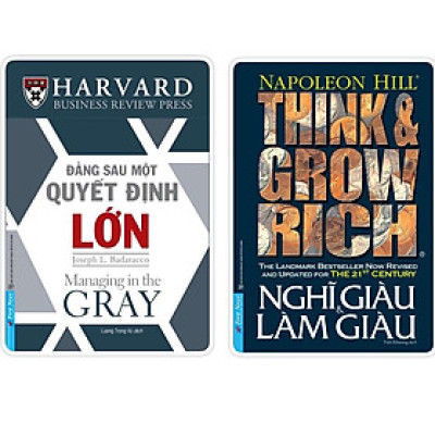 Combo Đằng sau một quyết định lớn + Nghĩ giàu và làm giàu - First News