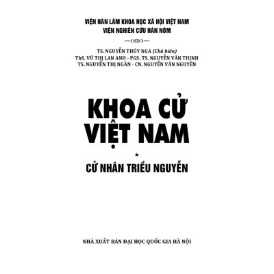 Khoa Cử Việt Nam - Cử Nhân Triều Nguyễn