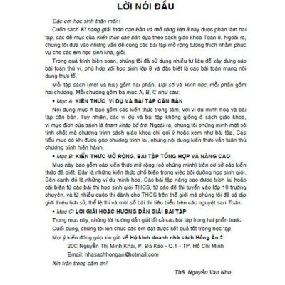 Sách - Combo Kĩ Năng Giải Toán Căn Bản Và Mở Rộng Lớp 8 Tập 1 + 2 (Dùng Chung Cho Các Bộ SGK Hiện Hành)