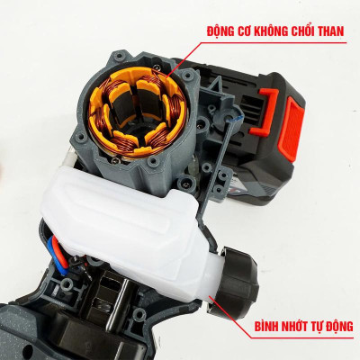 Máy Cưa Pin 12 Inch Workfix Cầm Tay _ CS12MAX - Công suất 1200W - Tốc Độ Cưa 12m/s -  Không Chổi Than Cao Cấp  Chân Pin Phổ Thông 2 Pin 15 Cell 21V/6Ah Plu