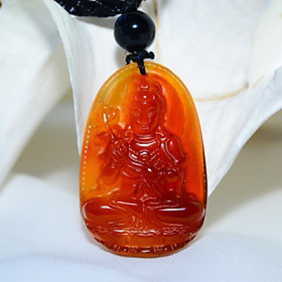 Phật Bản Mệnh Đá Mã Não Đỏ_Phật bản mệnh cho người mệnh Hỏa, mệnh Thổ_Mặt Phật đá phong thủy