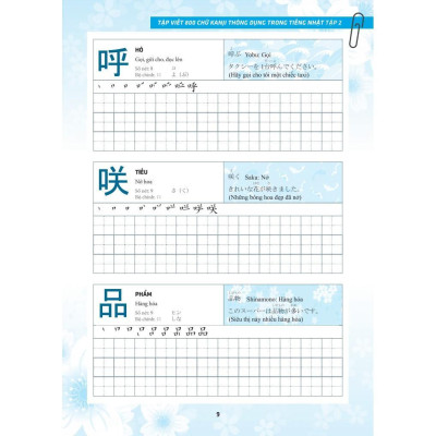 Sách - Tập Viết 800 Chữ Kanji Thông Dụng Trong Tiếng Nhật - Tập 2 - Minh Thắng