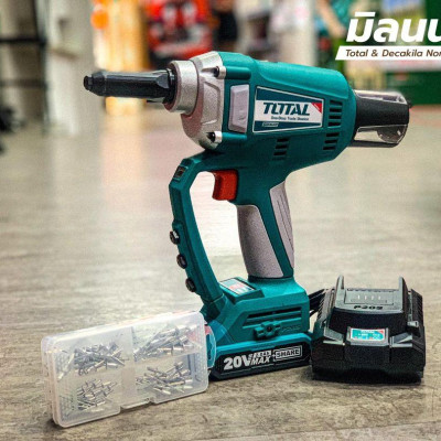 MÁY RÚT RIVET DÙNG PIN 20V (1 pin 2.0AH +sạc ) TOTAL TRTLI20051 - HÀNG CHÍNH HÃNG