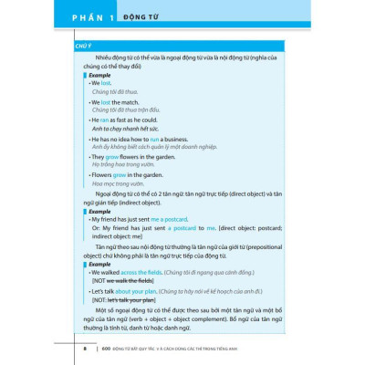 Sách - 600 Động Từ Bất Quy Tắc Và Cách Dùng Các Thì Trong Tiếng Anh - Minh Thắng