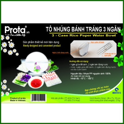 Tô Nhúng Bánh Tráng 3 Ngăn Loại Lớn Prota