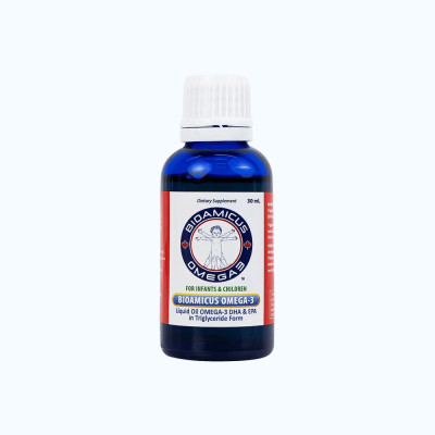 Dung dịch BIOAMICUS Omega-3 hỗ trợ tăng cường thị lực (Lọ 30ml)   