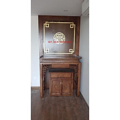 Án gian gỗ sồi Nga kt 153x 67x127 , giá báo chưa có bàn cơm, bàn cơm thêm 2tr500k