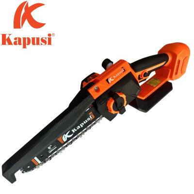 MÁY CƯA XÍCH DÙNG PIN 21V KAPUSI LƯỠI 8" - CẮT MỌI LOẠI GỖ, NHẸ NHÀNG – LINH HOẠT – MẠNH MẼ!