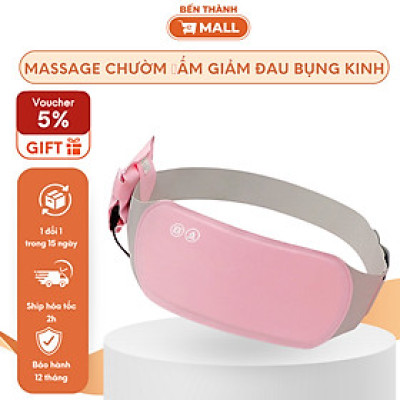 [Máy] Đai Đeo Massage Giảm Đau, Sưởi Ấm Bụng Phụ Nữ Kỳ Kinh Nguyệt Bằng Sóng Hồng Ngoại Cao Cấp Tặng Kèm Pin Dự Phòng - MP147