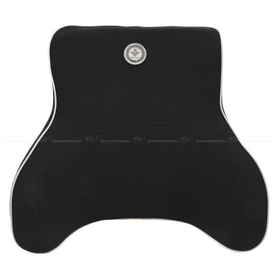 Tựa Lưng Ô Tô Cao Su Non Vải Nỉ CIND G002 Màu Đen