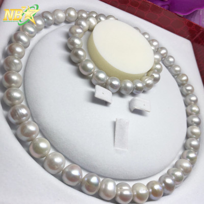 Bộ Vòng Cổ - Vòng Tay Ngọc Trai Xám Cao Cấp - BNTX008