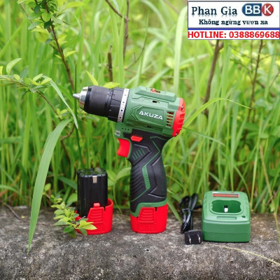 Máy Khoan Dùng Pin AKUZA K3 16,8V - Khoan Pin Không Chổi Than - Đầu Kẹp Autolook 10mm Pin 4 Cell - Bảo hành chính hãng
