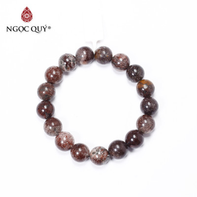 Vòng tay trơn thạch anh ưu linh đa sắc size hạt 11mm - Ngọc Quý Gemstones 