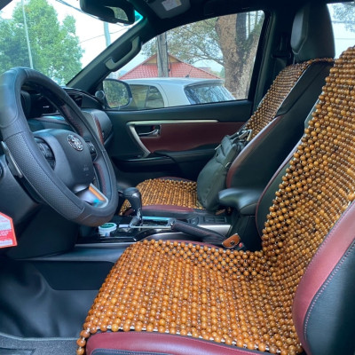 Đệm Lót Đàn Ghế Xe Ô Tô Hạt Gỗ Bách Xanh ( hình thật )