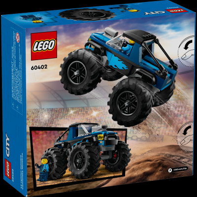 Đồ Chơi Lắp Ráp Chiến Xe Monster Xanh Dương - Blue Monster Truck - Lego City 60402 (148 Mảnh Ghép)