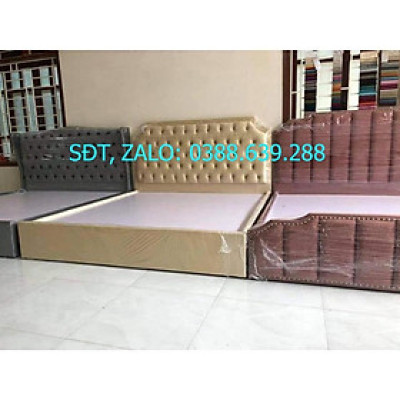Giường bọc nỉ theo phong cách Châu Âu Bình Long Sofa