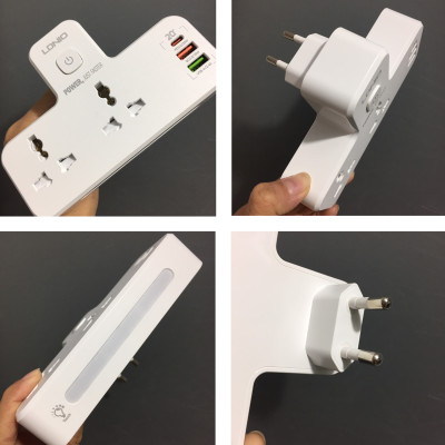 Ổ cắm đa năng 2500W hỗ trợ sạc nhanh QC18W PD20W LDNIO SC2311 _ Hàng chính hãng