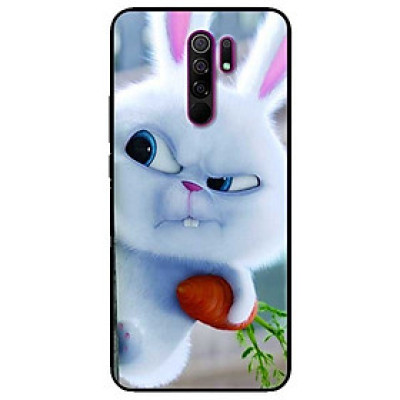 Ốp lưng dành cho Xiaomi Redmi 9 mẫu Thỏ Trắng Nhăn Mặt