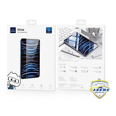 Kính cường lực cho iPad Mini 4, Mini 5 hiệu WiWU ivista, vát viền 2.5D, bảo vệ Full màn,chống xước, chống vỡ, trong suốt - Hàng chính hãng