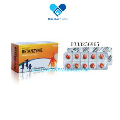 Viên uống BETANZYME hạn chế tạo huyết khối - giảm phù nề Hộp 100 viên – Mediplantex – Châu Ngân Pharma