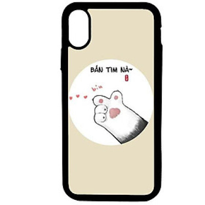 Ốp lưng dành cho Iphone Xs Thả Tim Nha - Hàng Chính Hãng