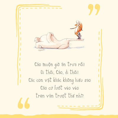 Sách Thiếu Nhi Song Ngữ | Cáo Đi Muộn - Fox is Late | Sách Song Ngữ Cho Bé | San Hô Books.