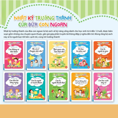 Combo 10 cuốn nhật ký trưởng thành của đứa con ngoan (sách bản quyển)