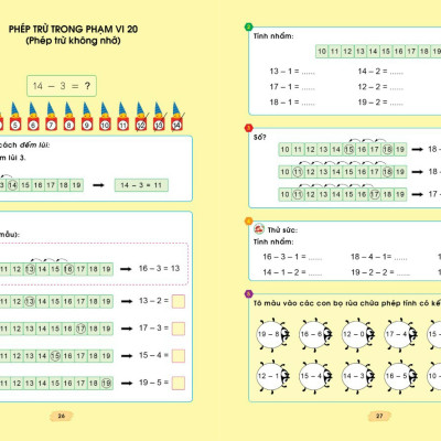 Rèn kĩ năng Tính nhanh - Bí quyết học giỏi toán cho trẻ 5-7 tuổi - Tặng bộ bút tự bay mực