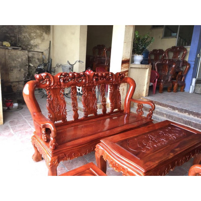 Bộ bàn ghế Minh Quốc Đào gỗ xà cừ