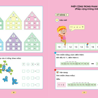 Rèn kĩ năng Tính nhanh - Bí quyết học giỏi toán cho trẻ 5-7 tuổi - Tặng bộ bút tự bay mực
